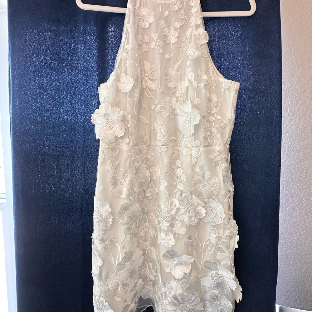 Entro Fallen Petals Dress in White size L